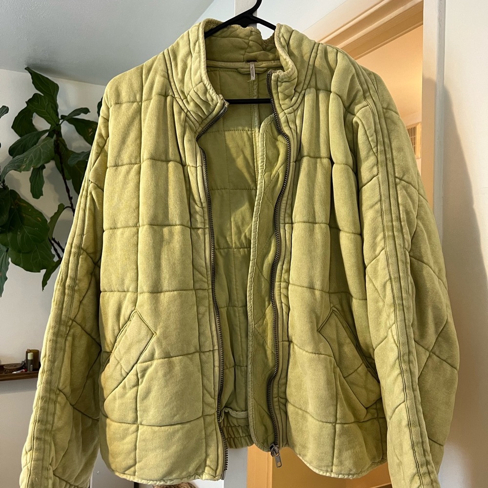 Free People Quilted Dolman Jacket